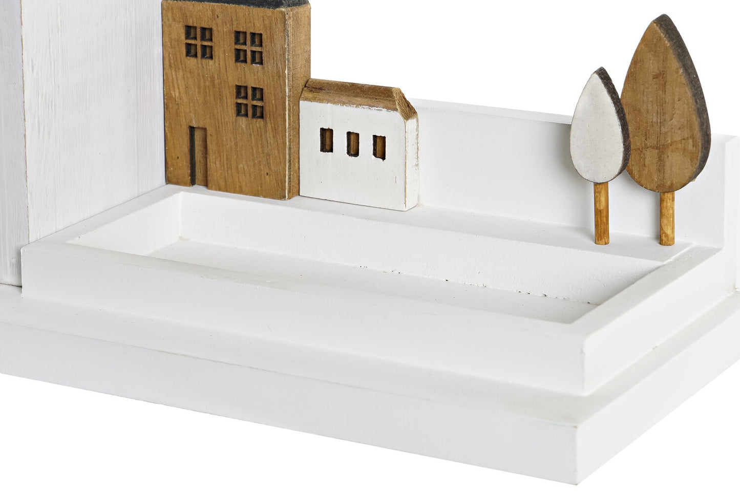 CUBILETE MADERA 28X11X14 CASAS BLANCO