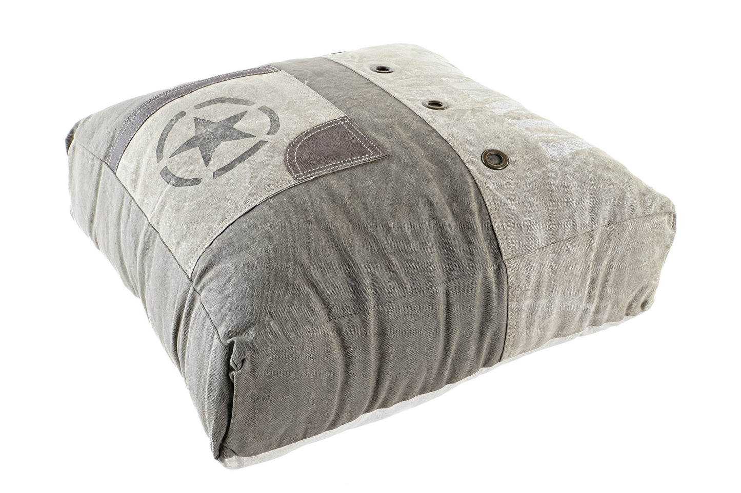 COJIN SUELO ALGODON PIEL 50X14X50 STAR ENVEJECIDO
