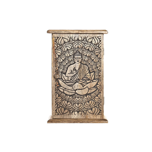 GUARDALLAVES MANGO 18X7:5X28 BUDA TALLADO MARRON