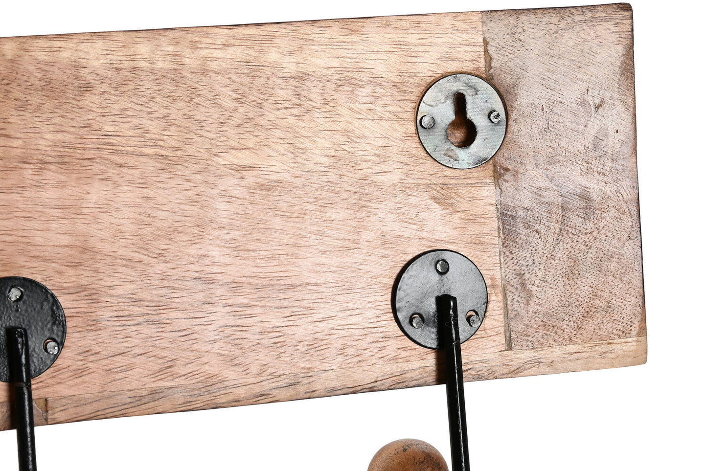 PERCHERO PARED MANGO METAL 38X5X16 BUDA BLANCO