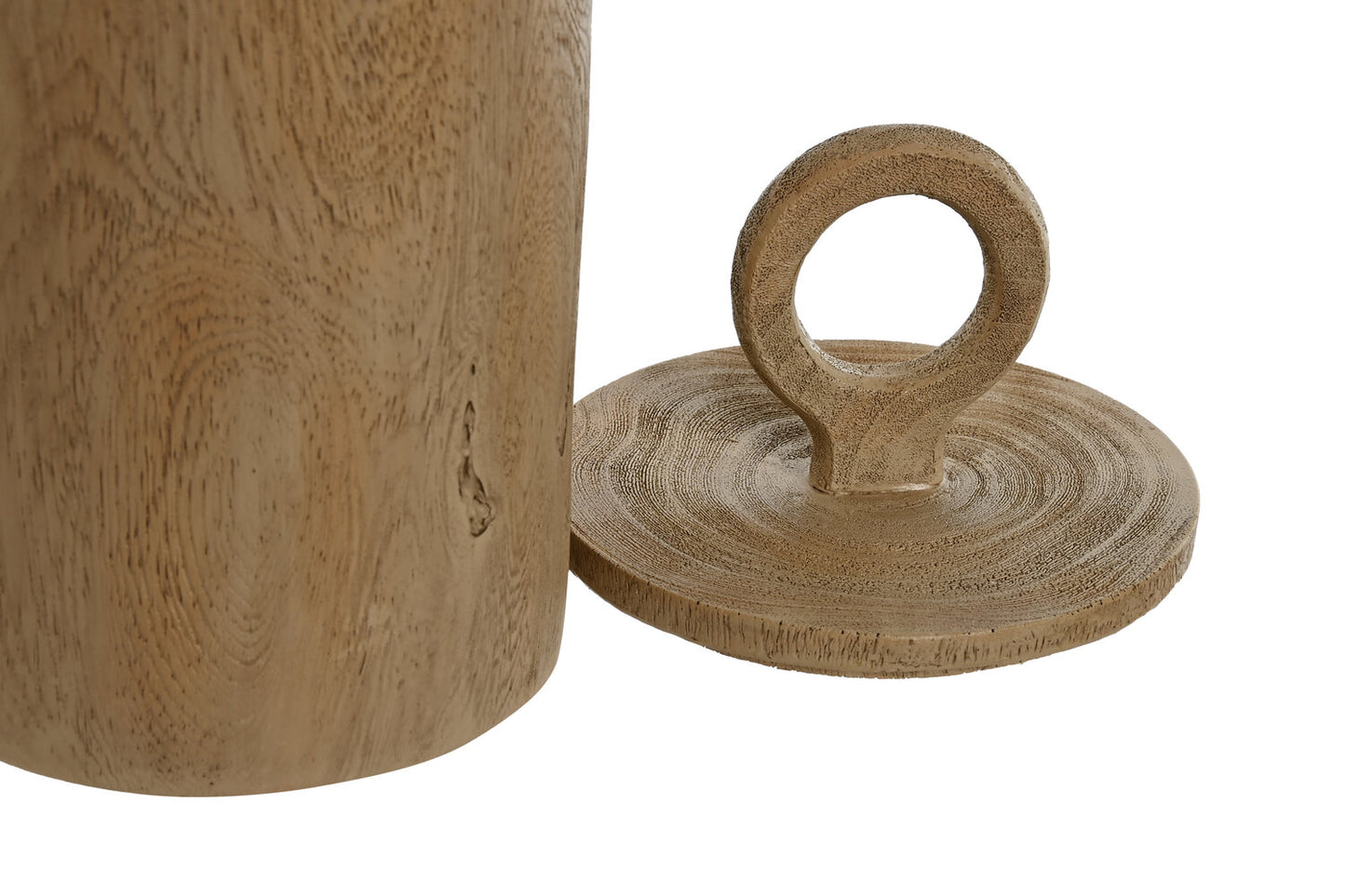 JOYERO RESINA 14X14X28 CON TAPA SIMIL MADERA