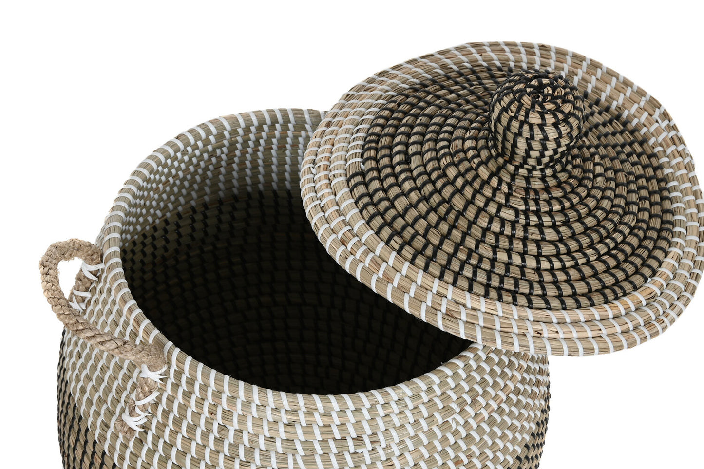 CESTA SET 2 SEAGRASS 45X45X48 BLANCO