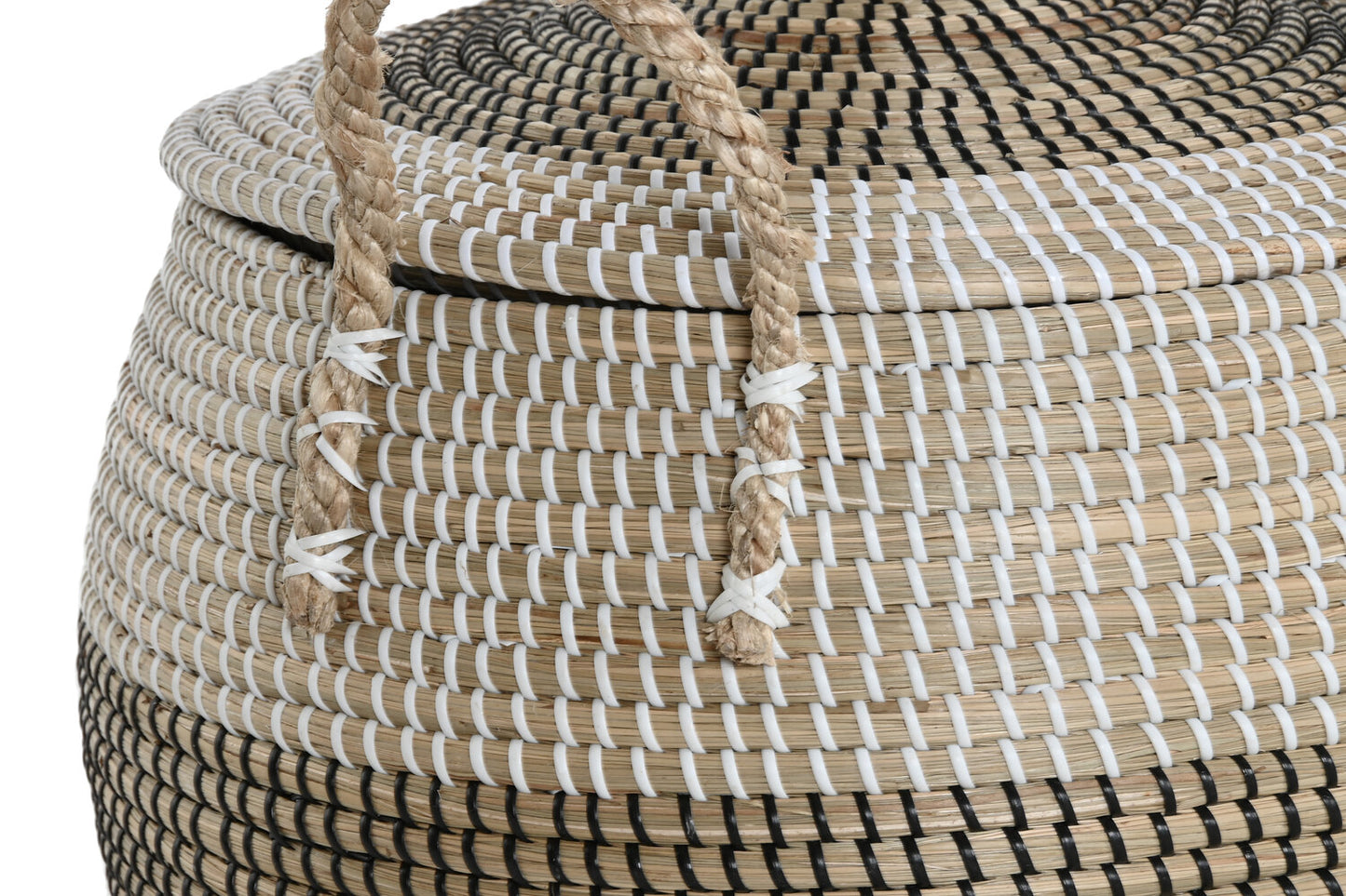 CESTA SET 2 SEAGRASS 45X45X48 BLANCO