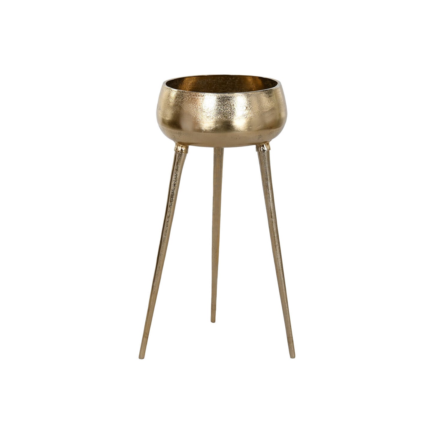 MACETERO ALUMINIO 46X46X100 DORADO