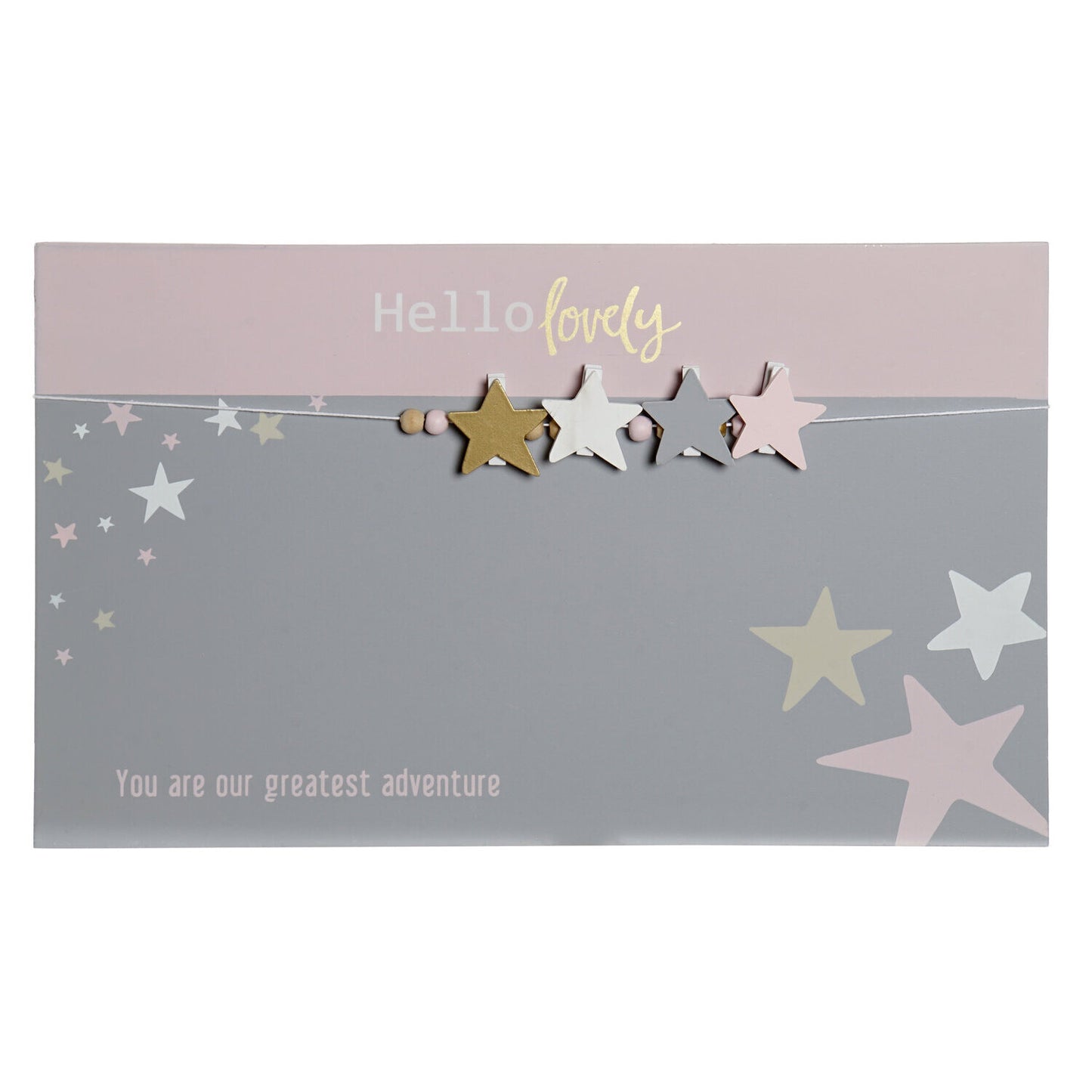 MEMO FOTOS MDF 40X1X24 ESTRELLAS GRIS