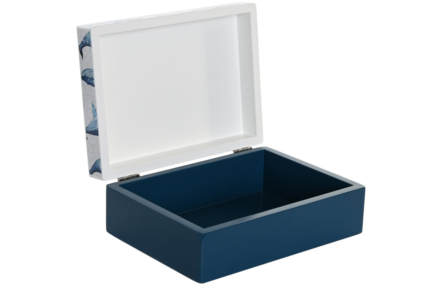 CAJA SET 2 MADERA 20X14:5X7:5 MARINO AZUL CELESTE