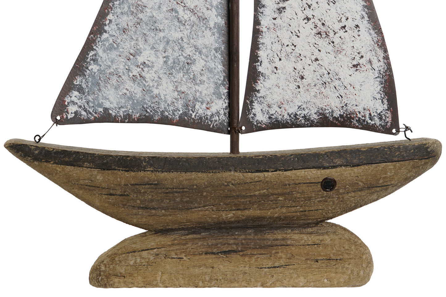 DECORACION PAULOWNIA METAL 35:3X8X46:5 VELERO