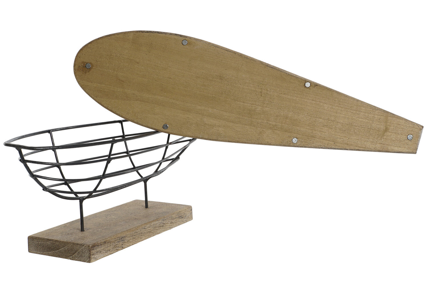 DECORACION PAULOWNIA METAL 54X15X61:5 VELERO