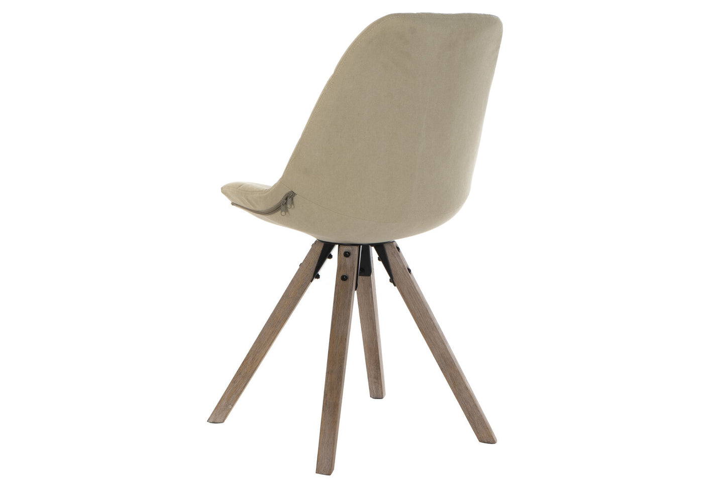 SILLA POLIESTER ALGODON 47X55X85 NATURAL BEIGE