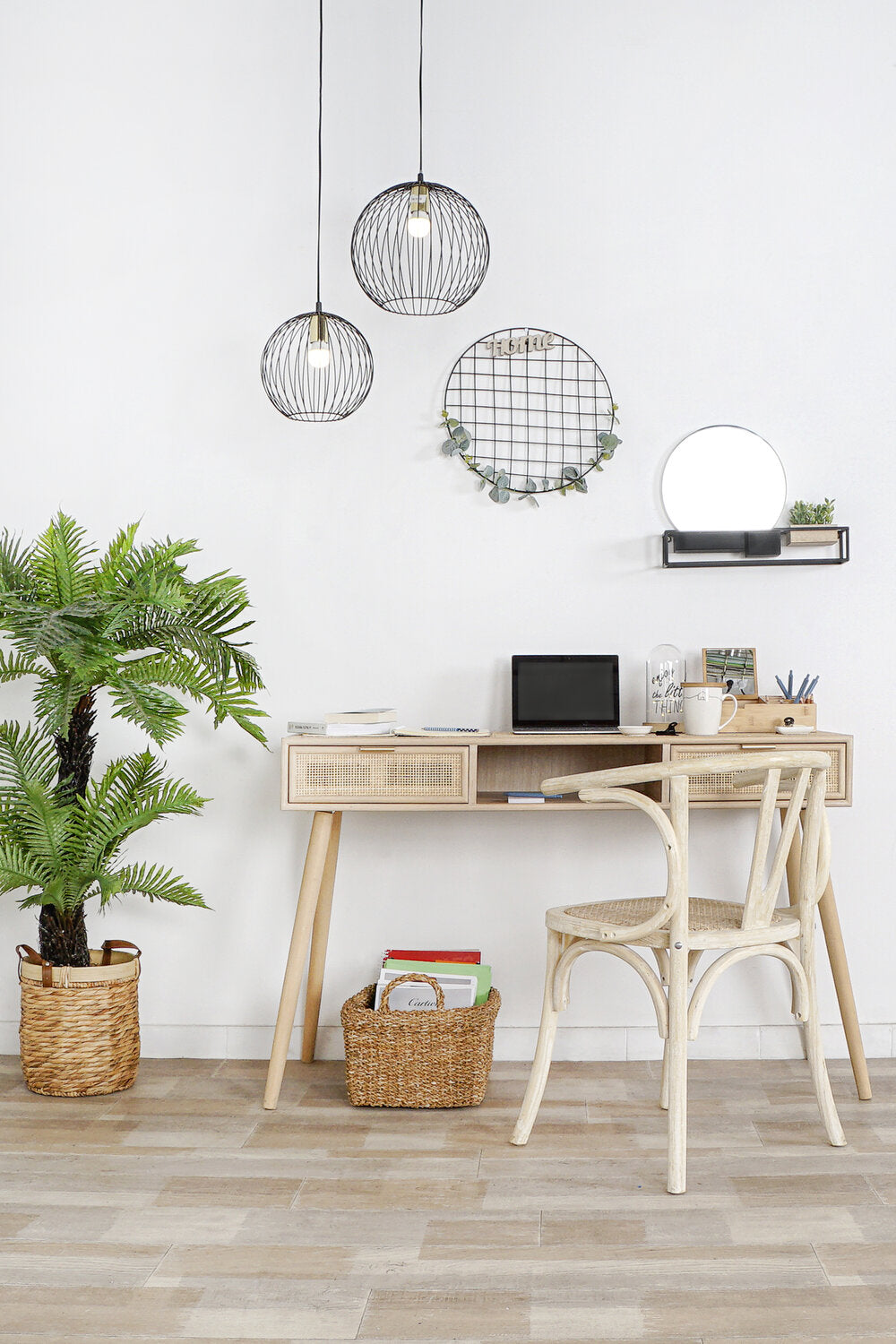 SILLA OLMO RATAN 56X50X76 REJILLA ENVEJECIDO