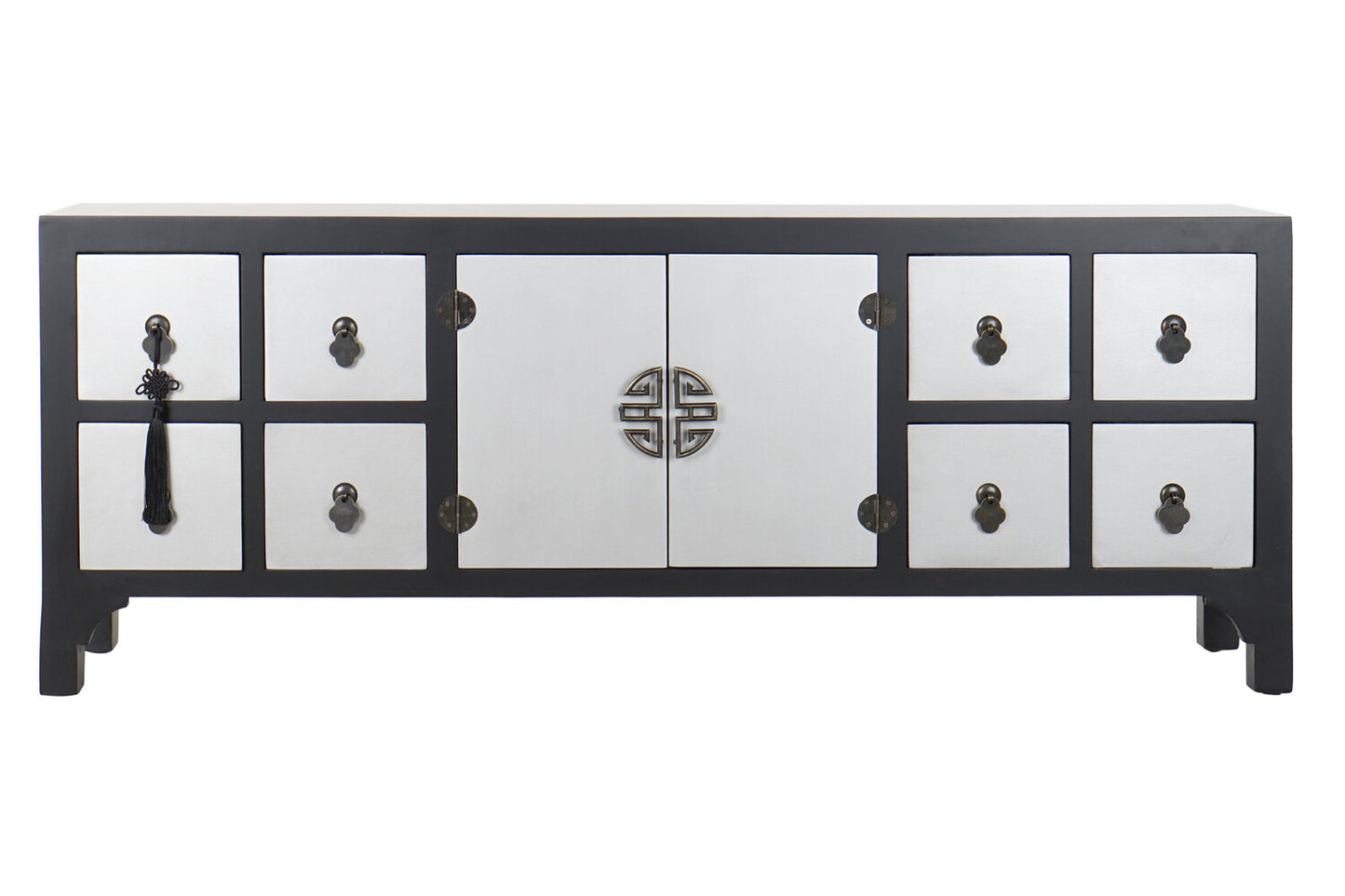 MUEBLE TV ABETO MDF 130X24X51 ORIENTAL NEGRO