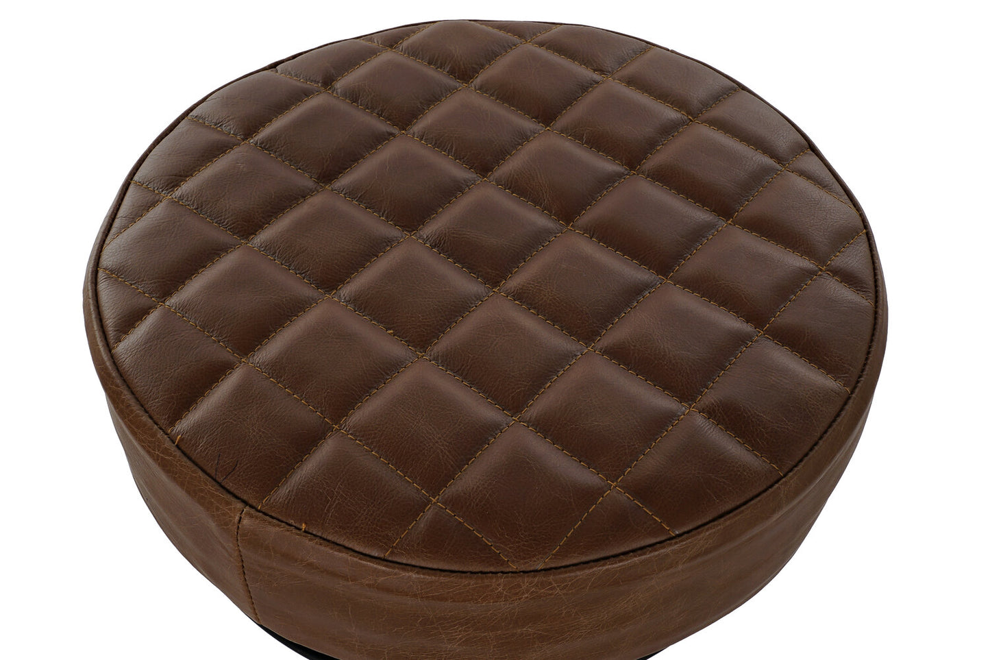 TABURETE METAL CUERO 44X38X82 TABURETE METAL CUERO