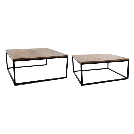 MESA CENTRO SET 2 METAL MANGO 90X90X40 26:24