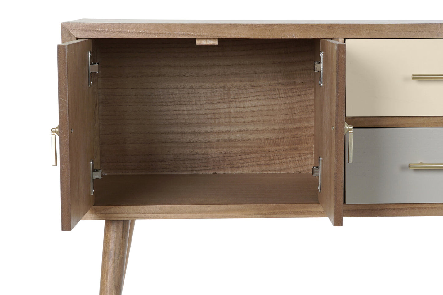 MUEBLE TV PAULOWNIA METAL 90X34X66:5 GRIS