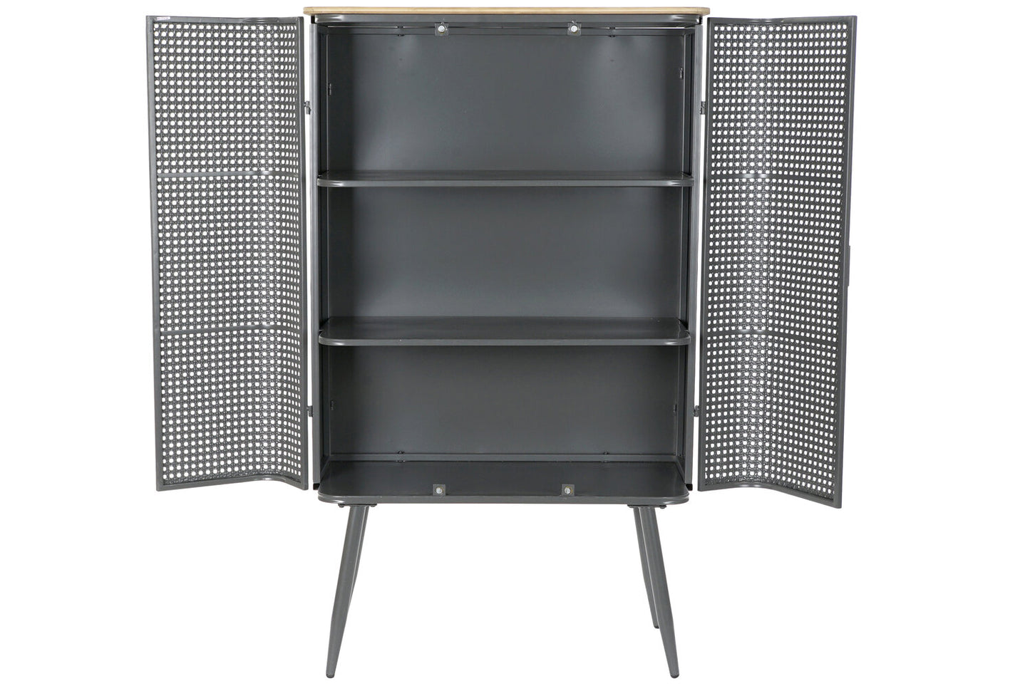 ESTANTERIA METAL MADERA 79X39X133 GRIS