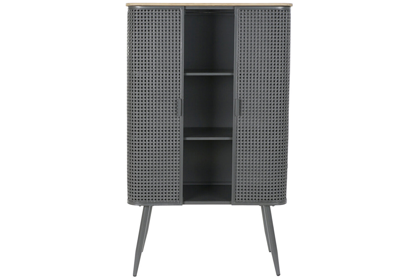 ESTANTERIA METAL MADERA 79X39X133 GRIS