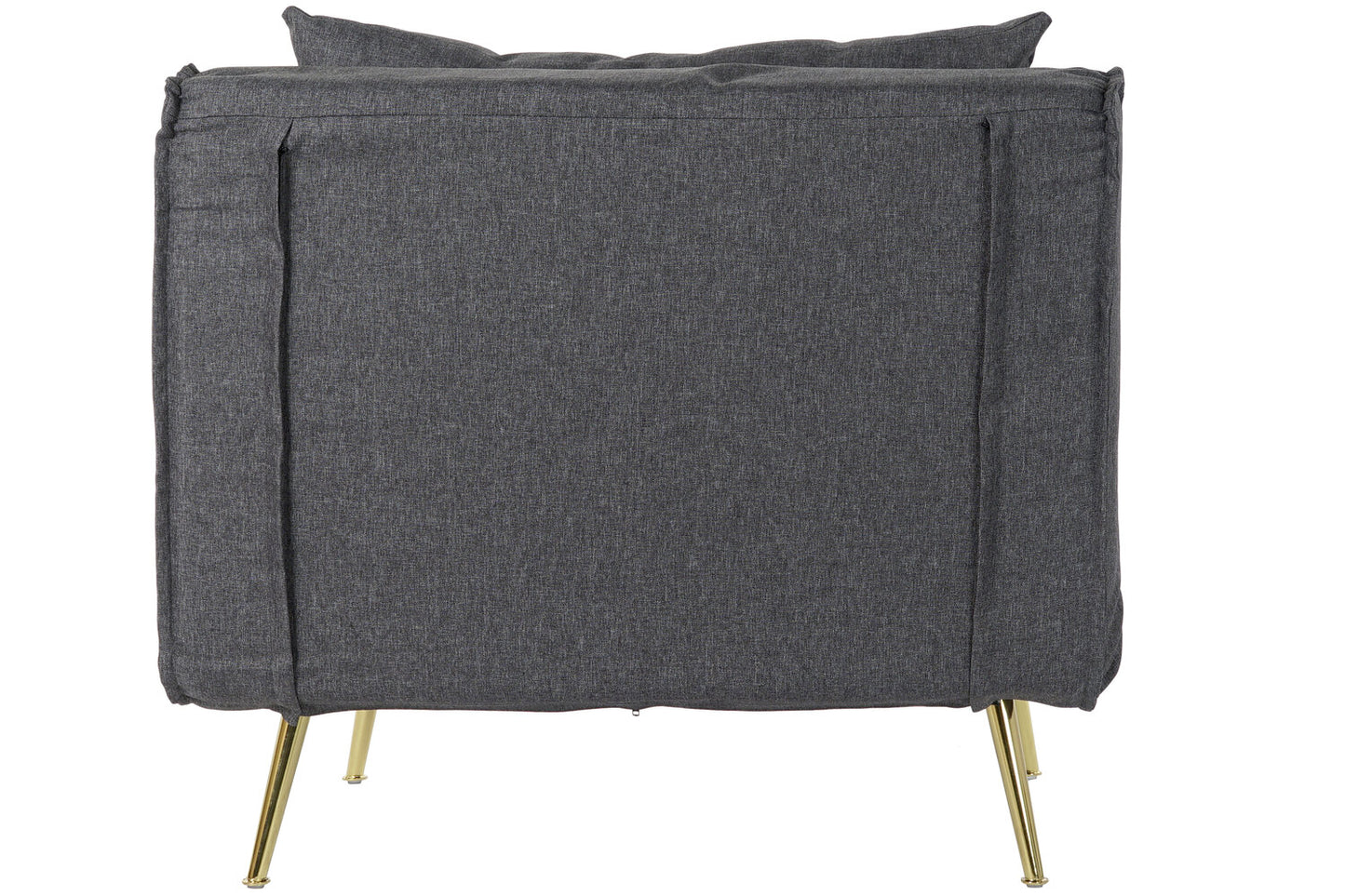 SOFA CAMA POLIESTER METAL 90X80X84 GRIS OSCURO