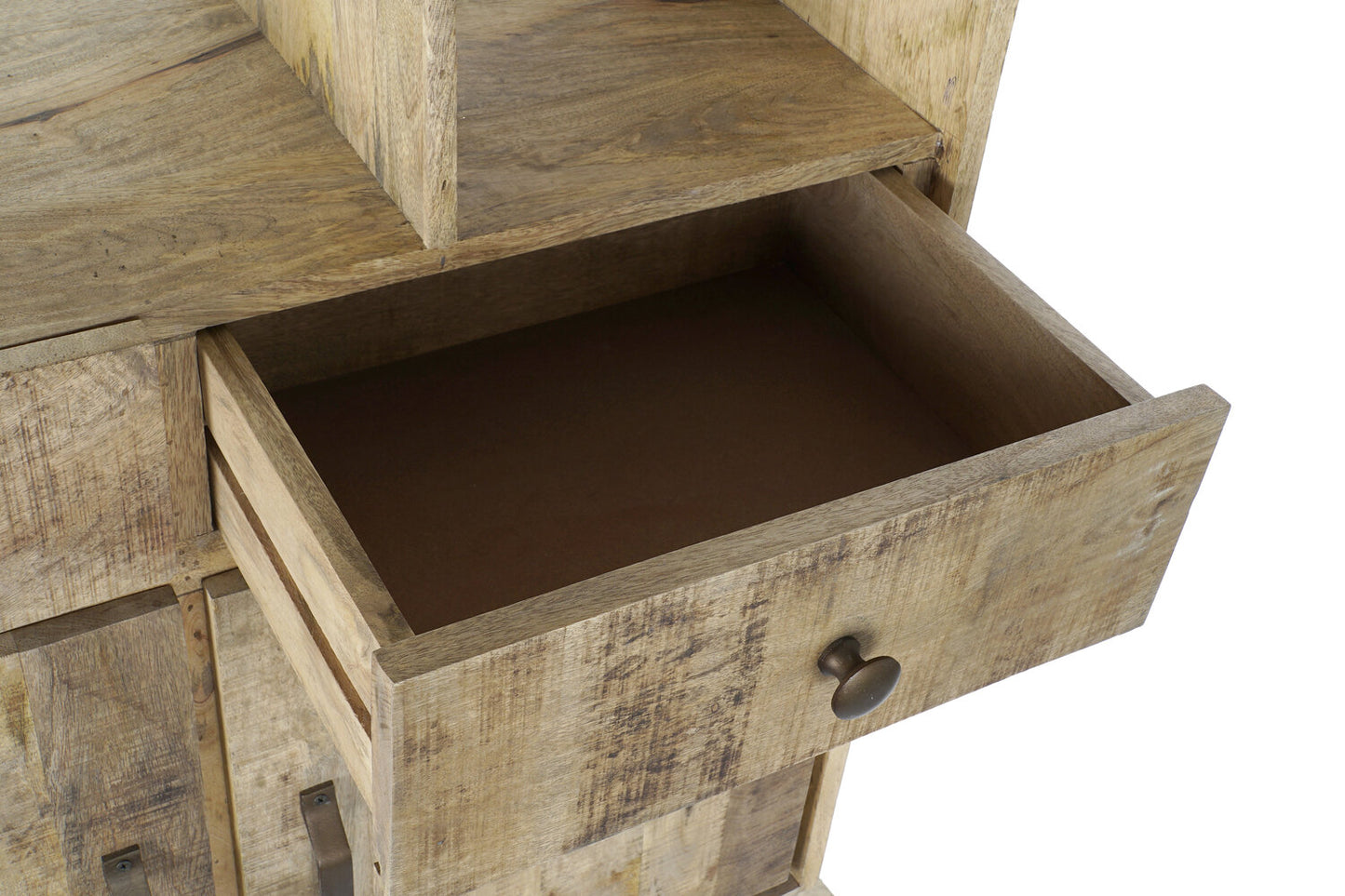 ESTANTERIA MANGO METAL 95X44X172 NATURAL NATURAL