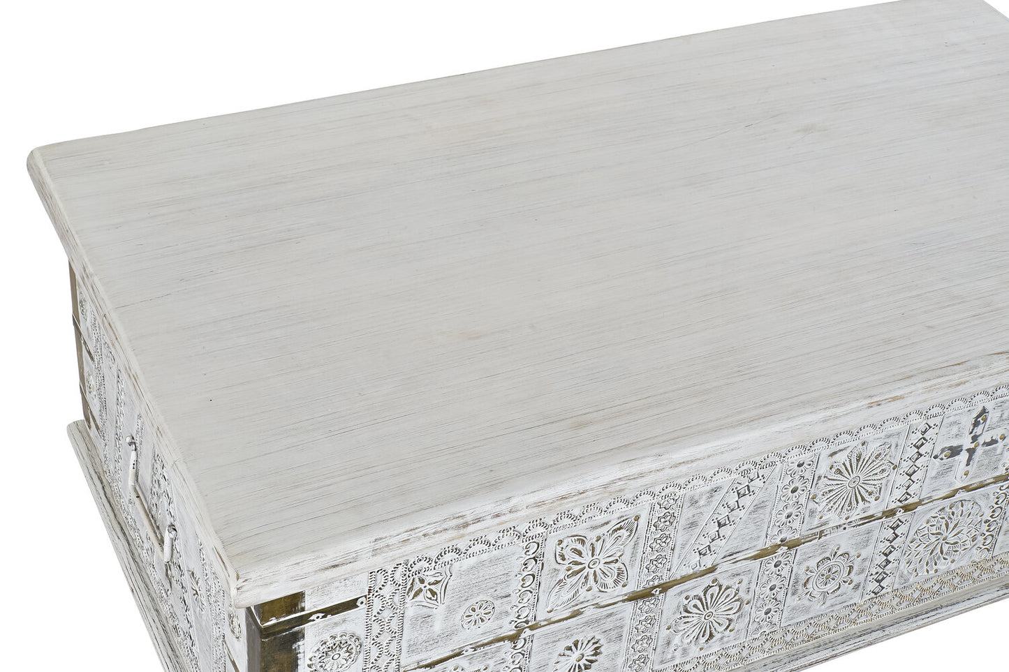 MESA CENTRO MANGO METAL 115X60X45 DECAPE BLANCO
