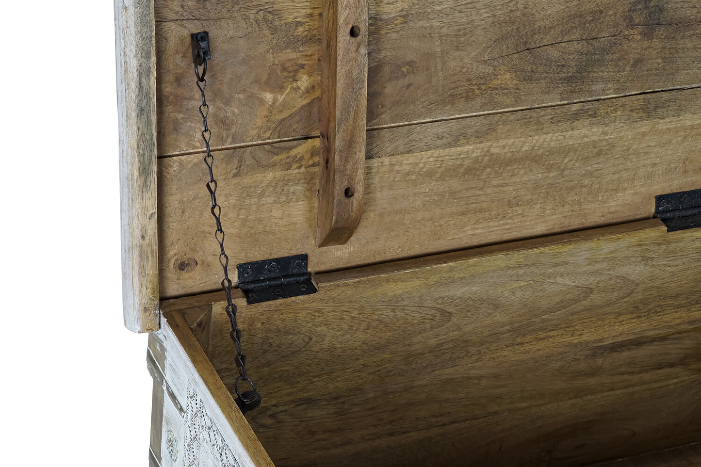 MESA CENTRO MANGO METAL 115X60X45 DECAPE BLANCO