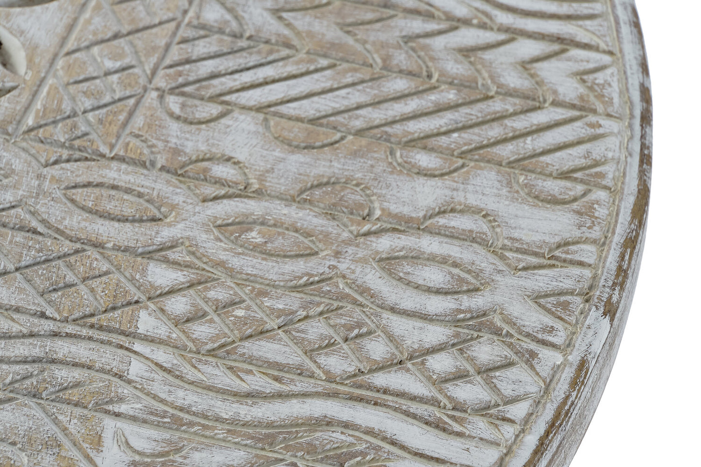 MESITA AUXILIAR MANGO METAL 75X75X50 DECAPE BLANCO