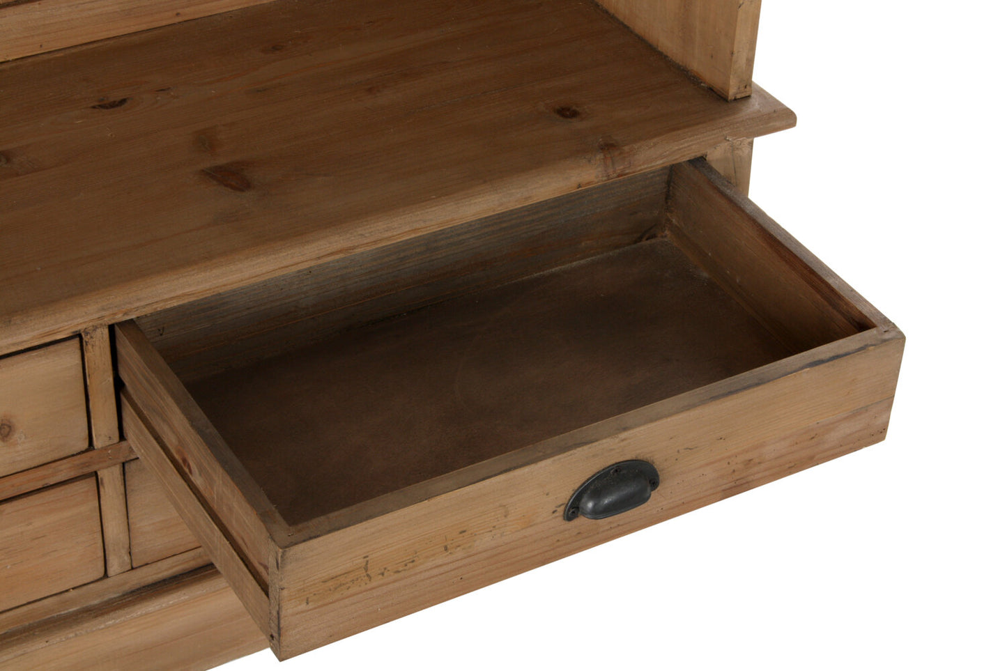 RECIBIDOR PINO RECICLADO ESPEJO 124X40X200 NATURAL