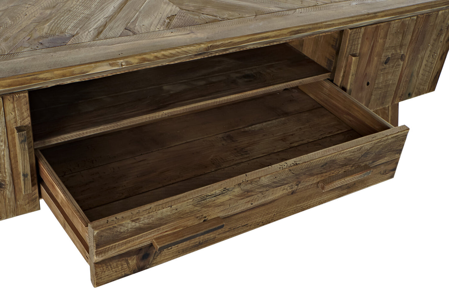 MUEBLE TV MADERA RECICLADA 180X45X60 52:00 NATURAL