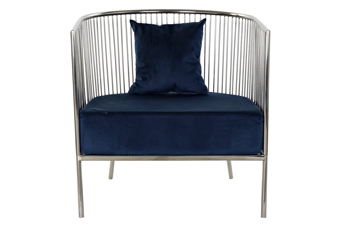 BUTACA ACERO POLIESTER 66X69X70 AZUL MARINO