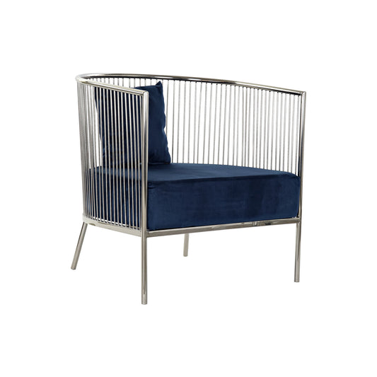 BUTACA ACERO POLIESTER 66X69X70 AZUL MARINO