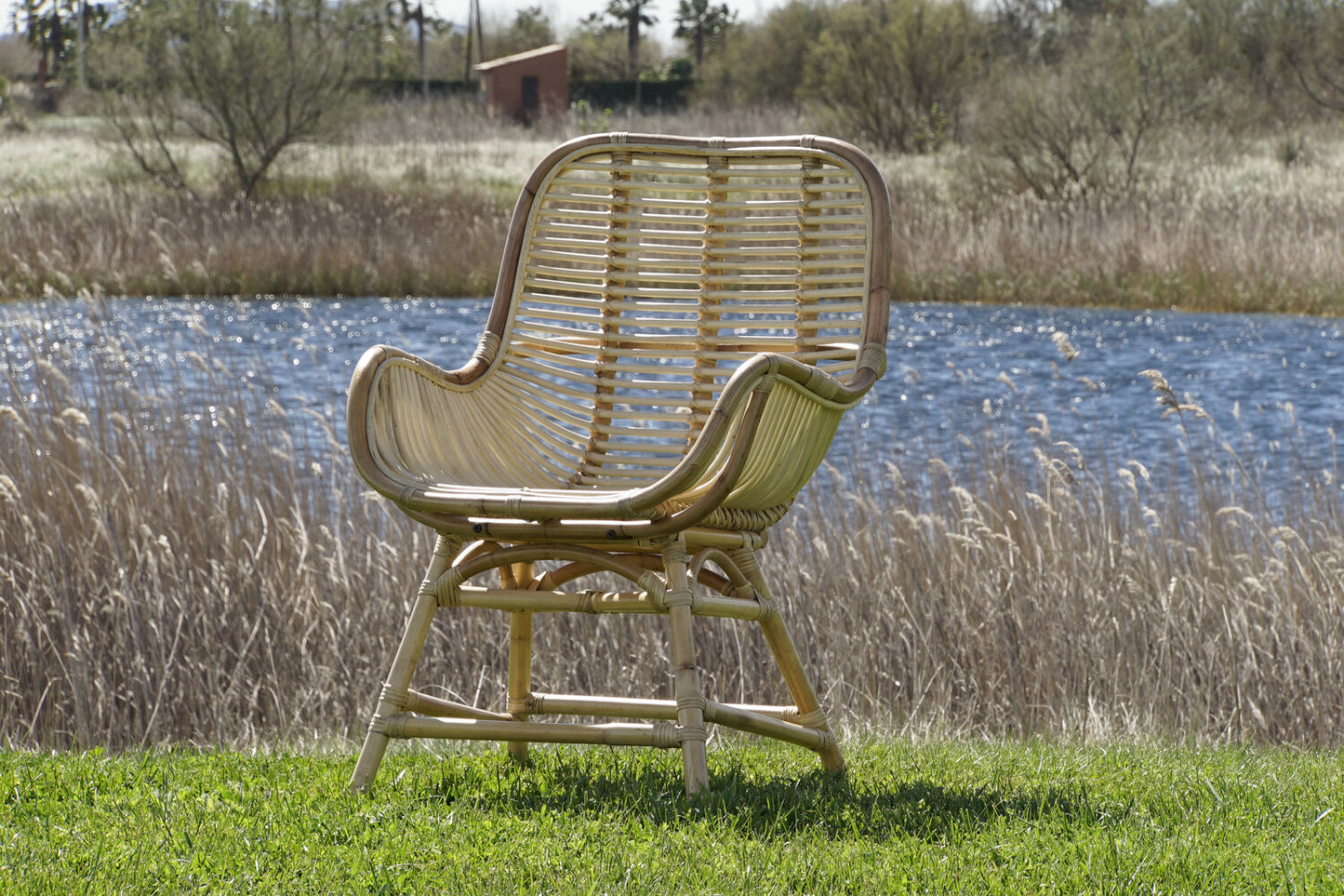 SILLA RATAN 62X62X92 NATURAL