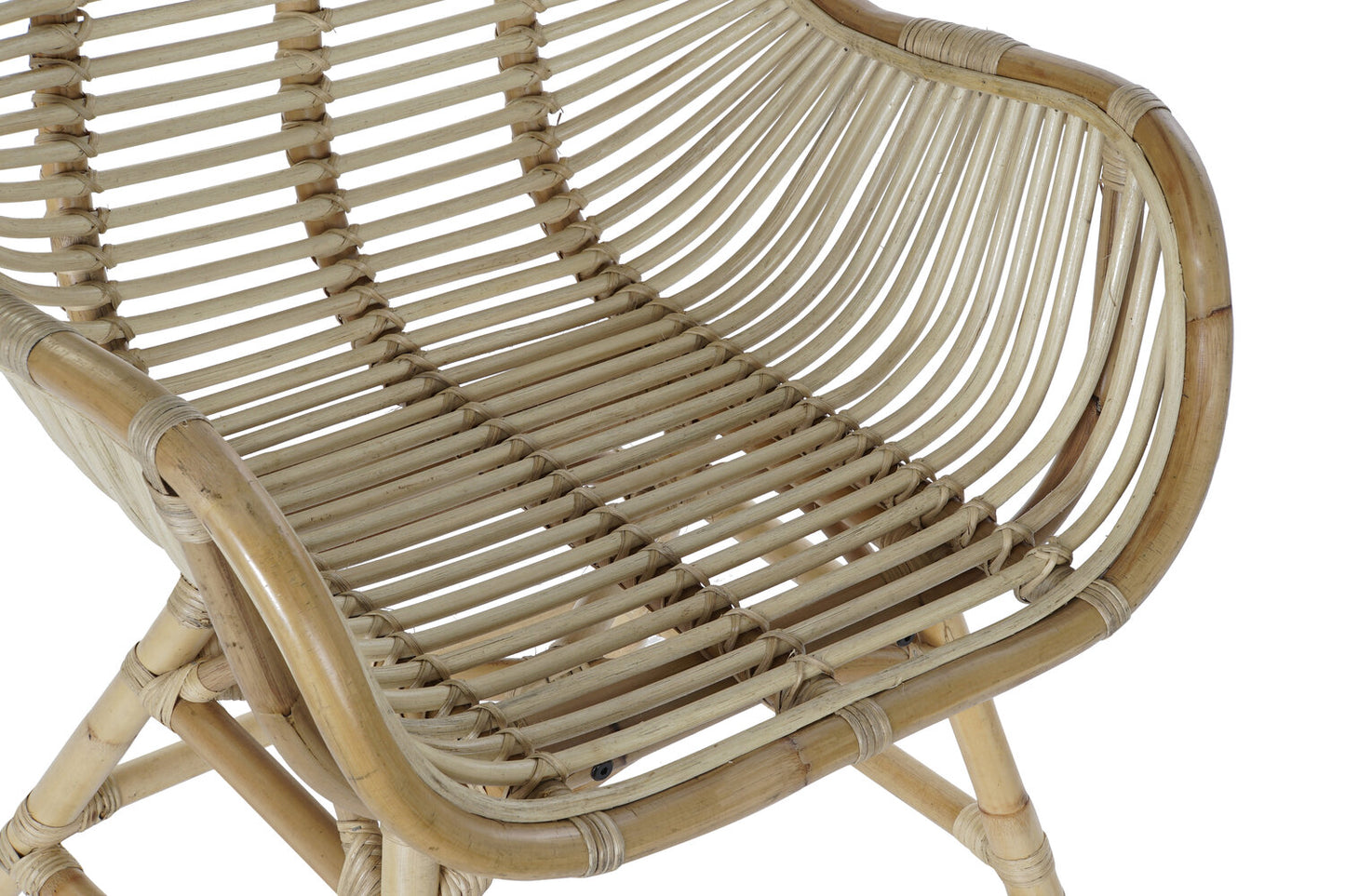 SILLA RATAN 62X62X92 NATURAL