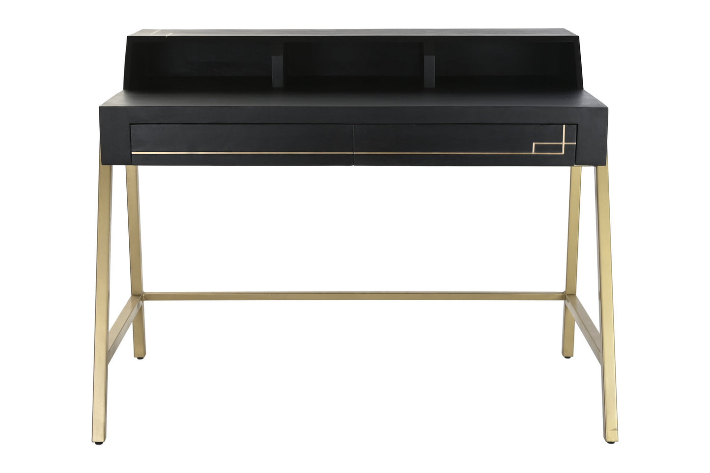 ESCRITORIO MANGO METAL 119X70X93:5 NEGRO