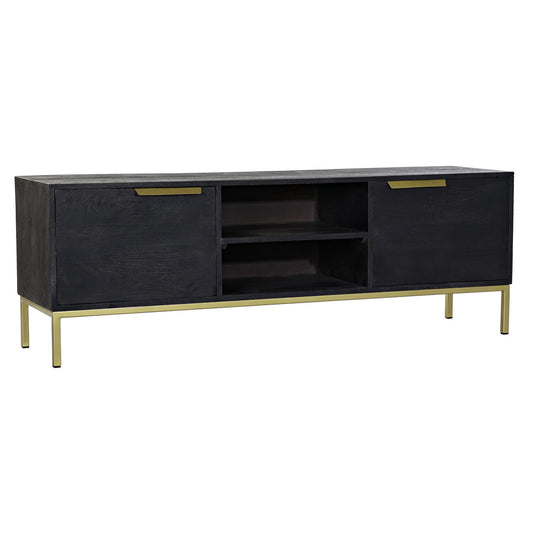 MUEBLE TV MANGO METAL 147X38X51 NEGRO