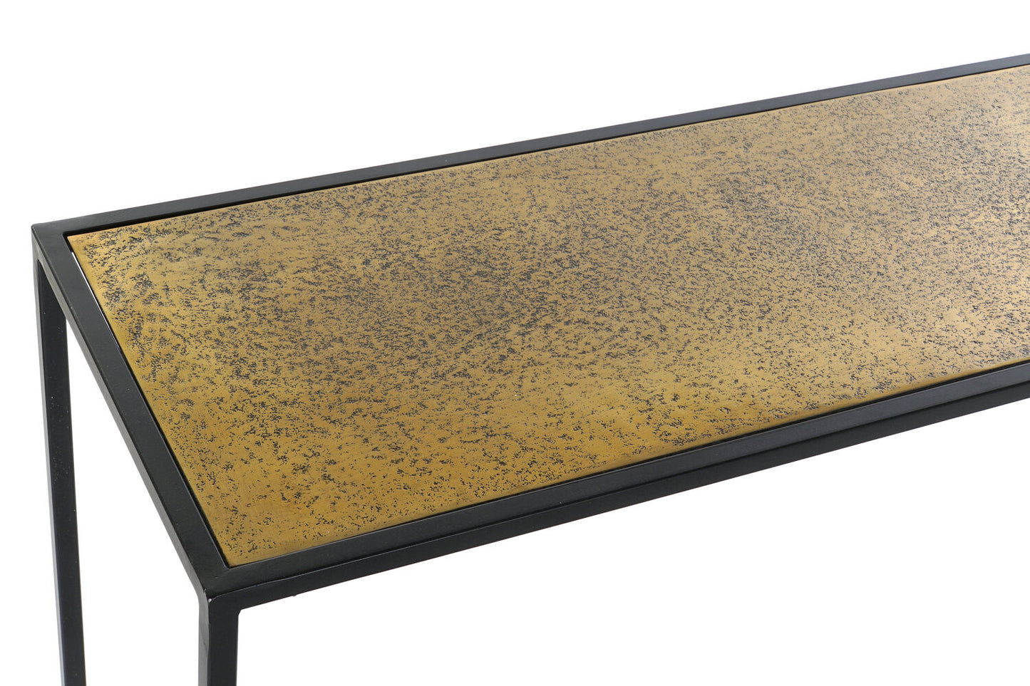 CONSOLA ALUMINIO 110X25X84 DORADO