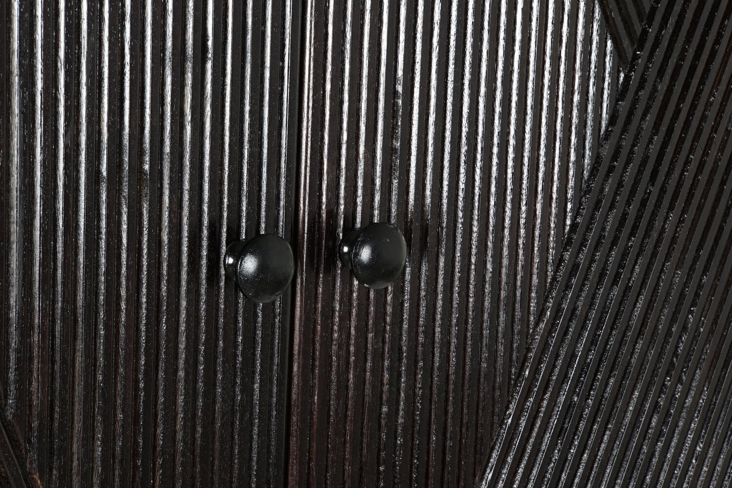 APARADOR MANGO METAL 84X43X153:5 MARRON OSCURO
