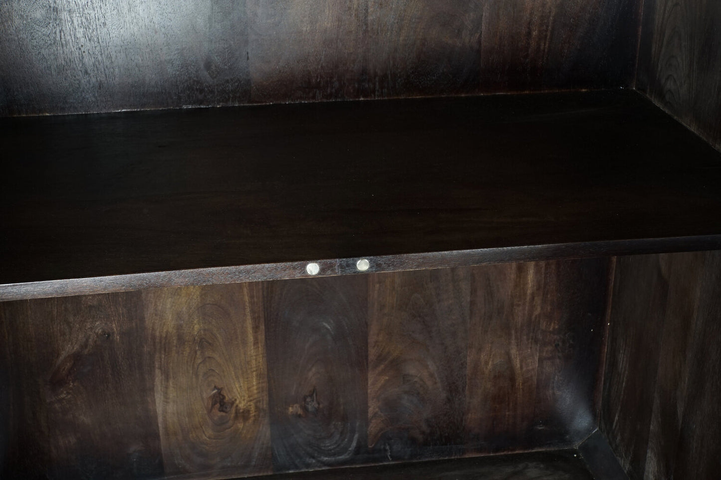 APARADOR MANGO METAL 84X43X153:5 MARRON OSCURO