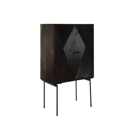 APARADOR MANGO METAL 84X43X153:5 MARRON OSCURO