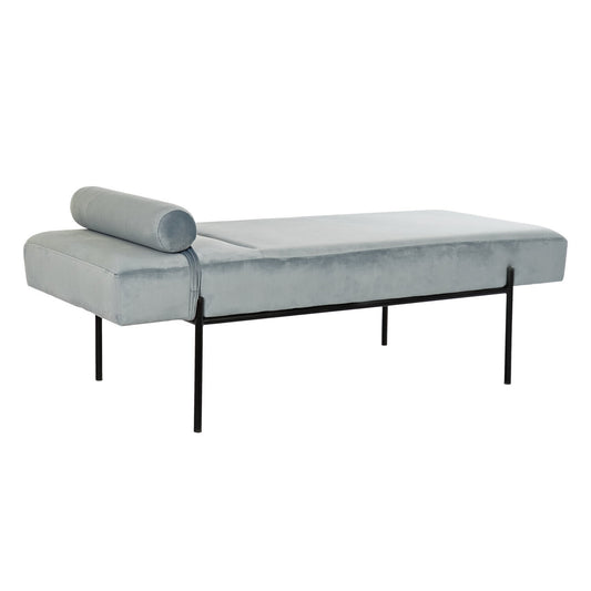 DIVAN POLIESTER METAL 140X59X42 TERCIOPELO