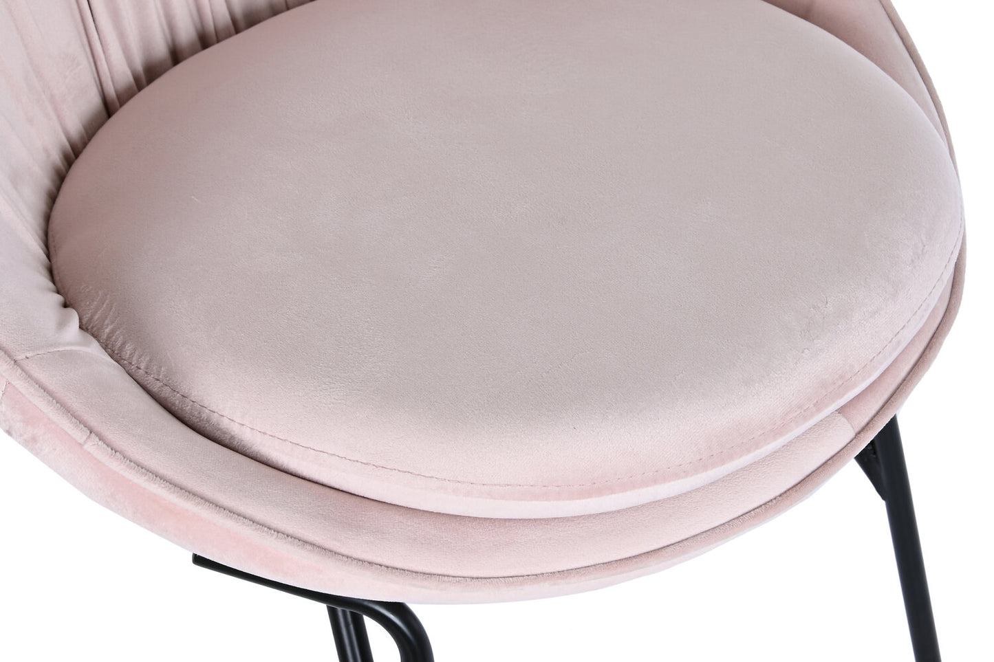 SILLA VELVET METAL 60X60X85 ROSA