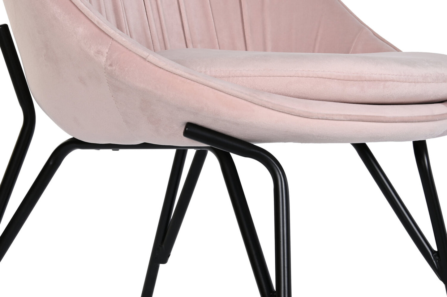 SILLA VELVET METAL 60X60X85 ROSA