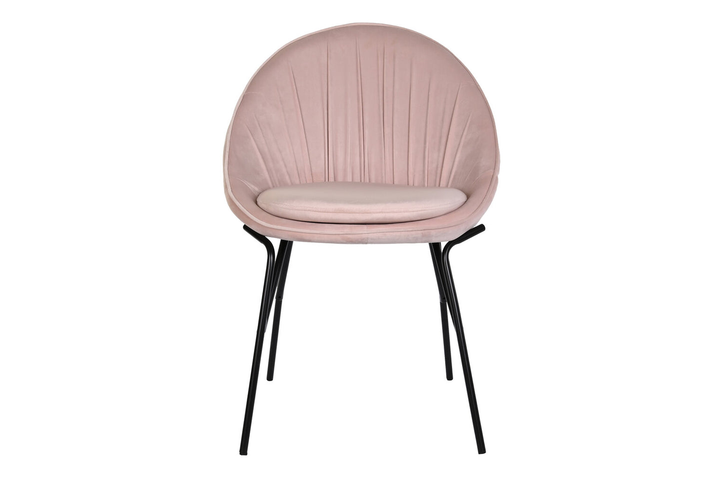 SILLA VELVET METAL 60X60X85 ROSA