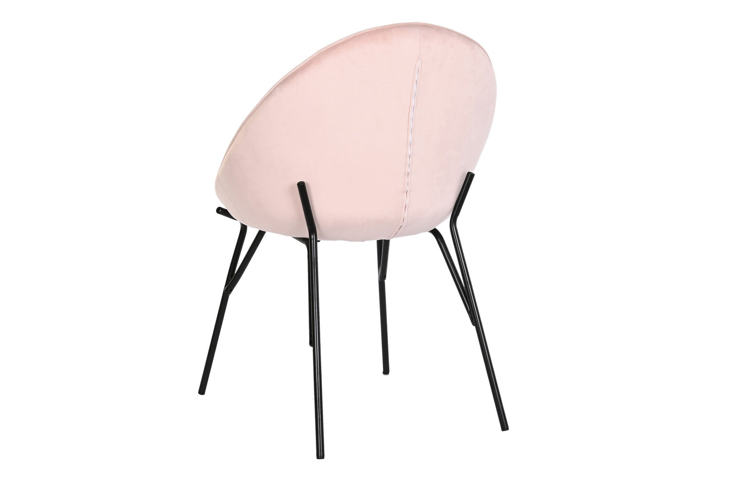 SILLA VELVET METAL 60X60X85 ROSA