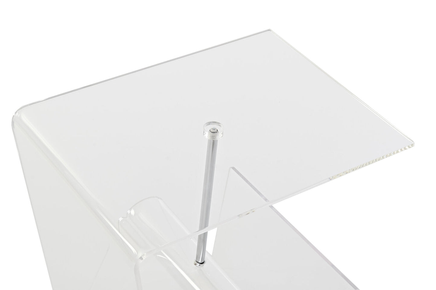 MESITA AUXILIAR ACRILICO METAL 40X30X44 REVISTERO