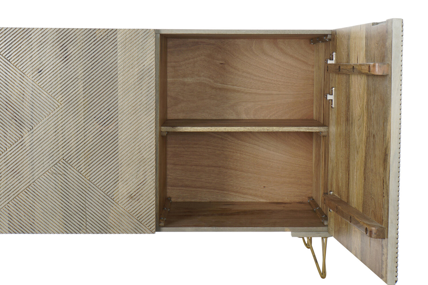 BUFFET MANGO METAL 160X45X75 GRIS