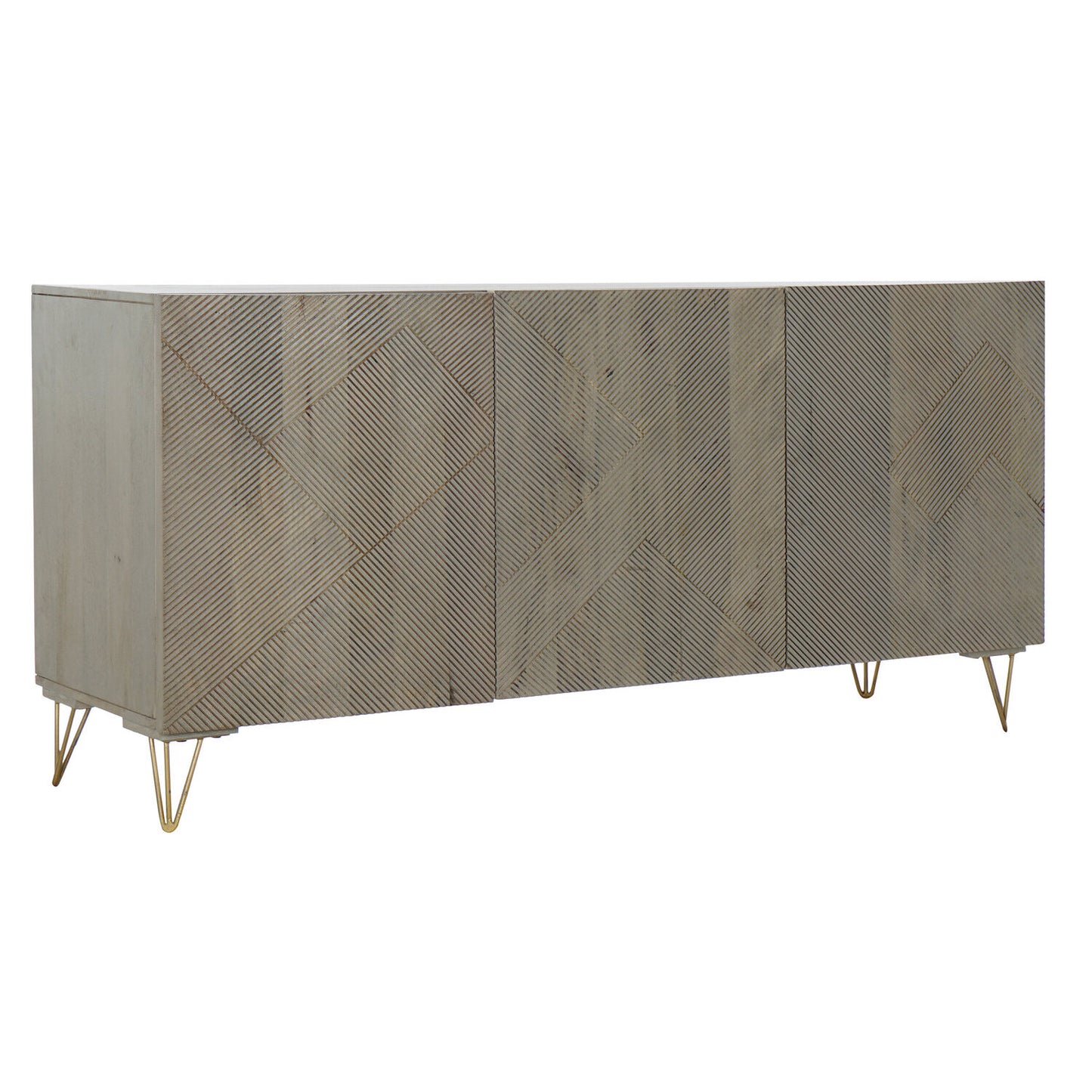 BUFFET MANGO METAL 160X45X75 GRIS