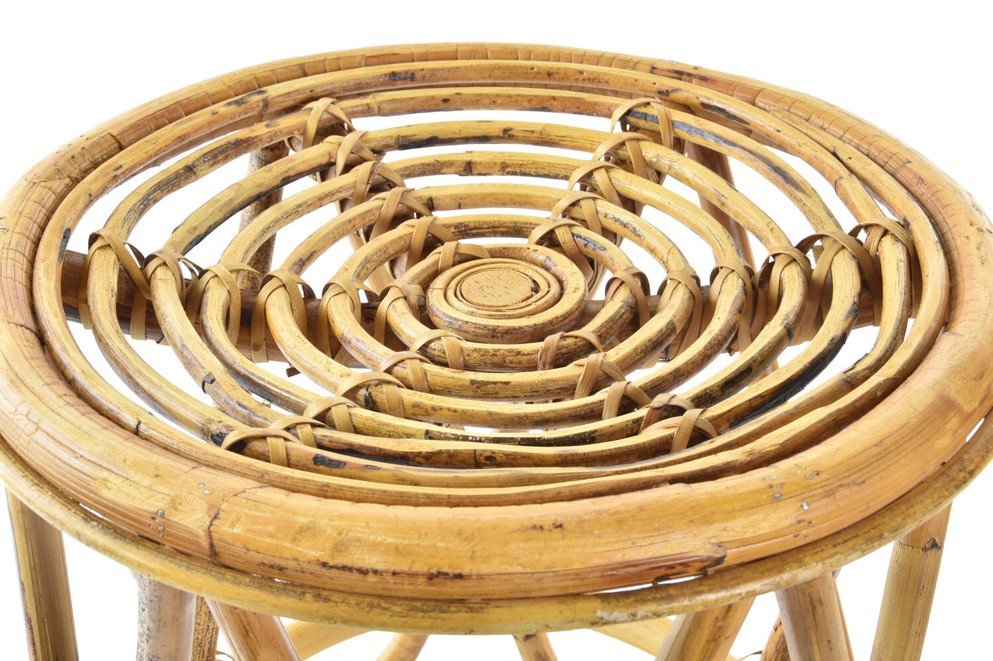 MESITA AUXILIAR RATAN 38X38X41:7 NATURAL MARRON