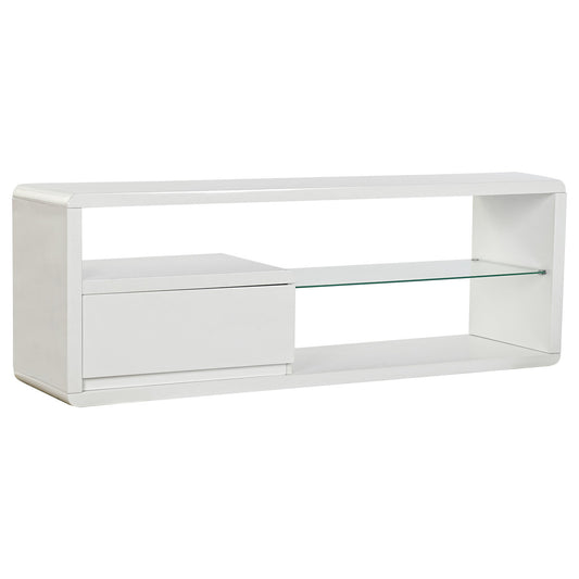 MUEBLE TV MDF CRISTAL 140X40X50 BLANCO