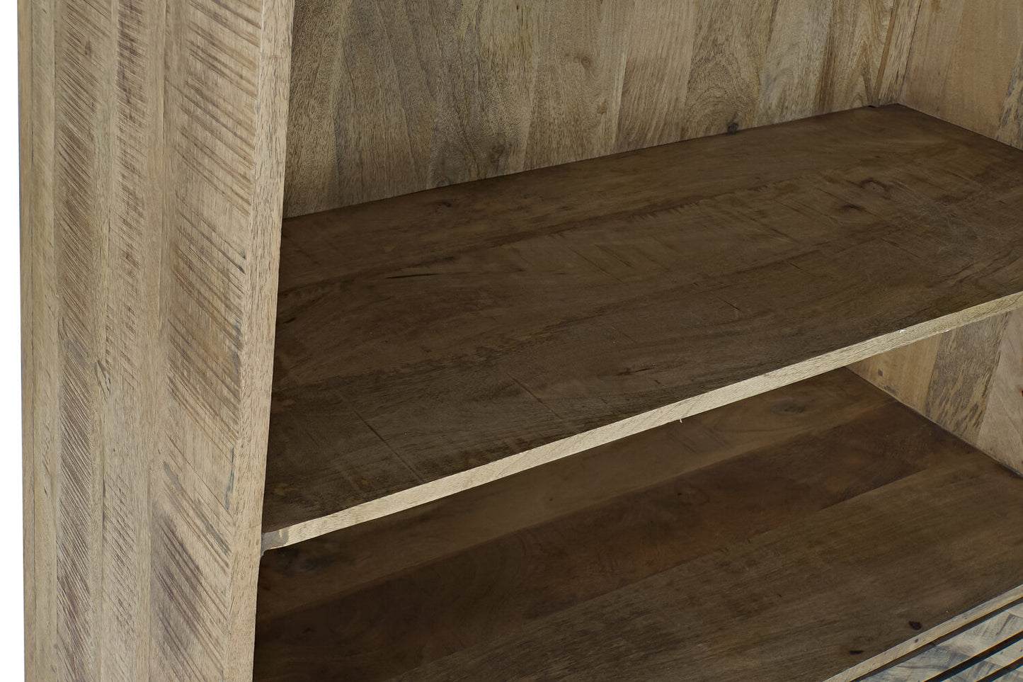 ESTANTERIA MANGO METAL 100X40X180 MARRON OSCURO