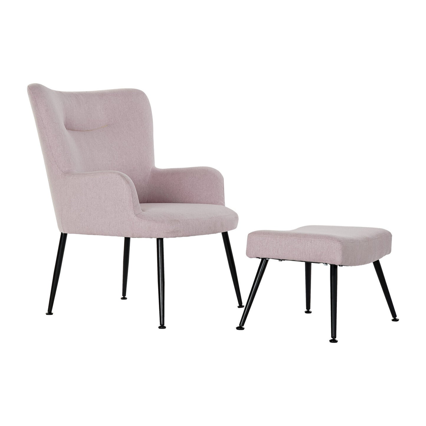 SILLON SET 2 POLIESTER METAL 70X60X84 45:5X37X35:5