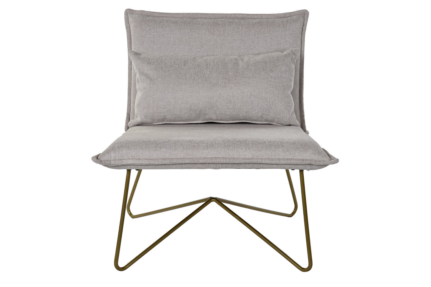 SILLON POLIESTER METAL 66X78X75 CON COJIN BEIGE